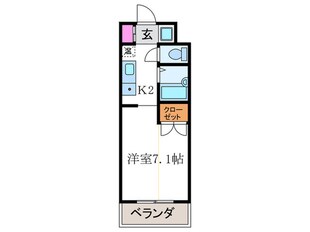 フォスマット松ヶ崎の物件間取画像